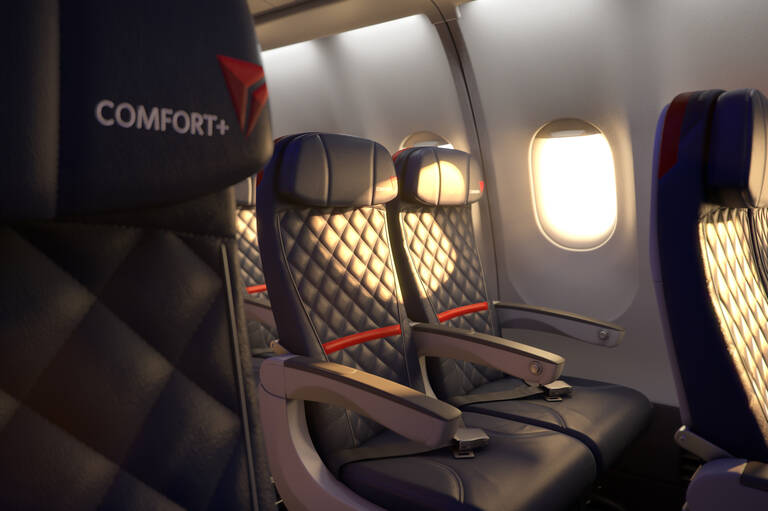Meer beenruimte met Comfort+ Delta Air Lines Comfort+