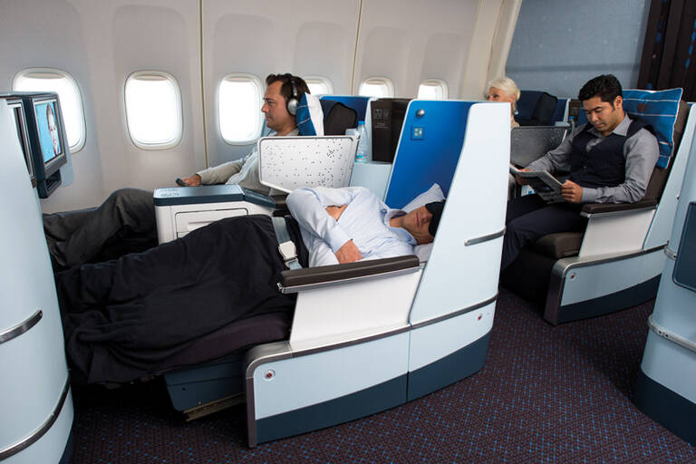 Business Class KLM Economy Class KLM