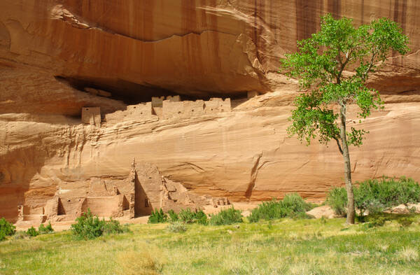 Ook rond het voor de Navajo heilige Canyon de Chelly werd gestreden Canyon de Chelly Navajo