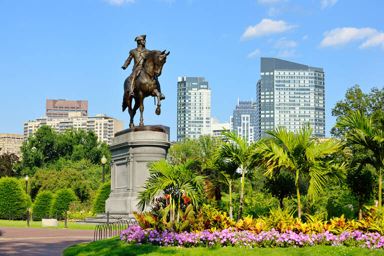 Boston, Public Garden stedentrip Boston