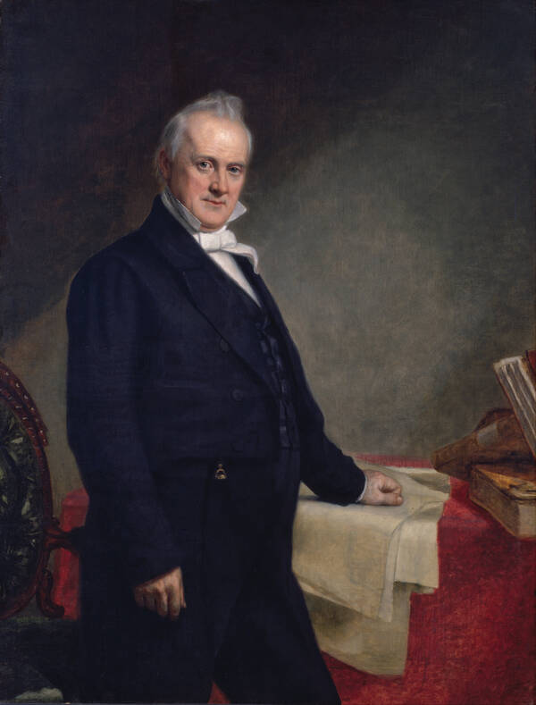 Portret van James Buchanan Portret van James Buchanan