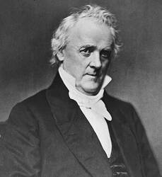 Portret van president James Buchanan