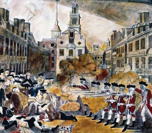 John Adams was advocaat van de daders van het Boston Massacre Boston Massacre, Adams was advocaat van de daders