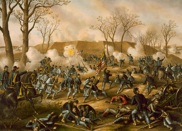 De Slag bij Fort Donelson Slag bij Fort Donelson onder leiding van Ulysses S. Grant