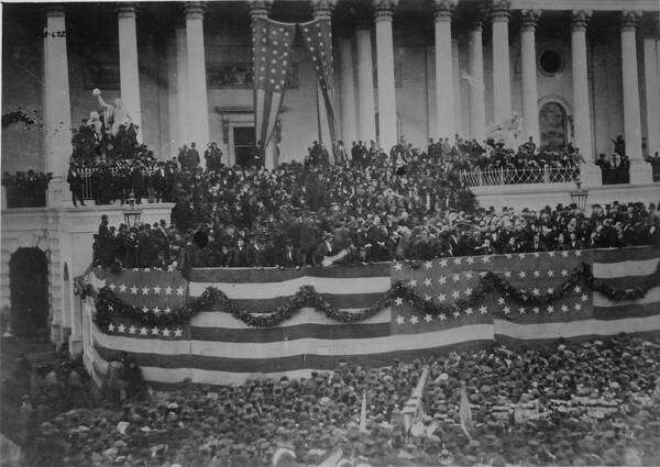 Inauguratie van Ulysses S. Grant tot 18e president van de VS Ulysses S. Grant inauguratie