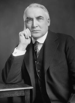 president Warren G. Harding