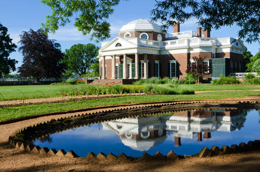 Monticello, Virginia Monticello, het landgoed van president Thomas Jefferson in Virginia
