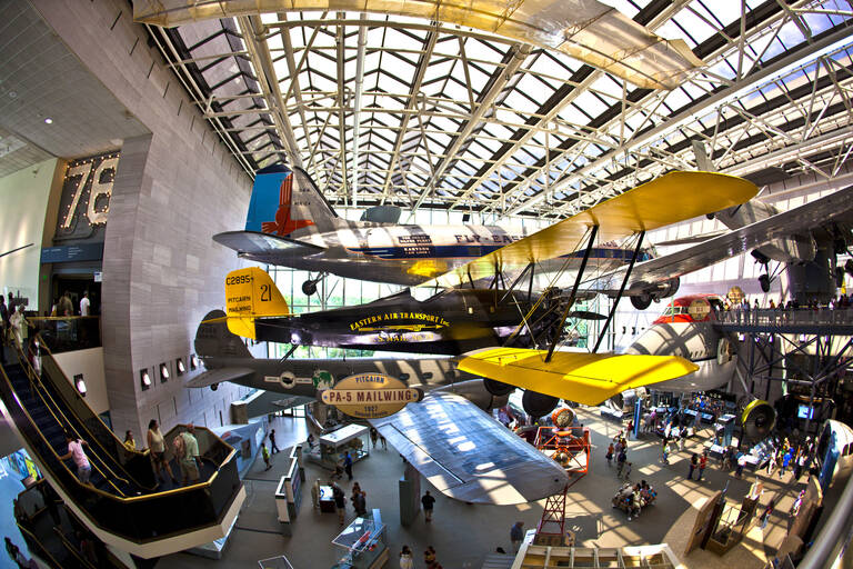 Washington DC, National War and Space Museum Bezienswaardigheden Washington DC