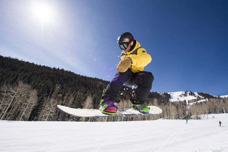 Snowboarden in Park City Wintersport Amerika
