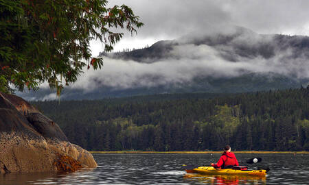 Kajakken in de Glendale Cove