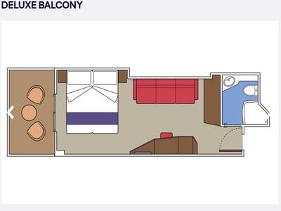 MSC Seascape Balkonhut plattegrond