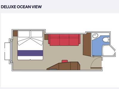 MSC Seashore Buitenhut plattegrond
