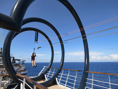 MSC Seaside Zip Line