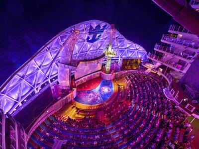 Het buitentheater op de Wonder of the Seas