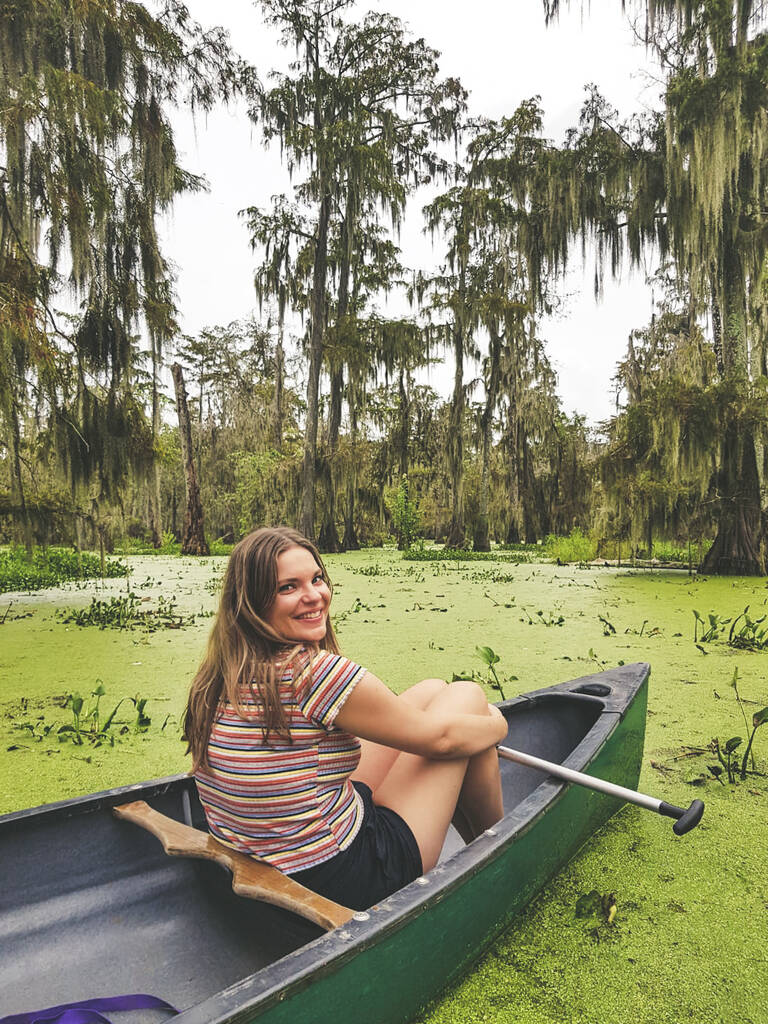 Carola in de Everglades Carola