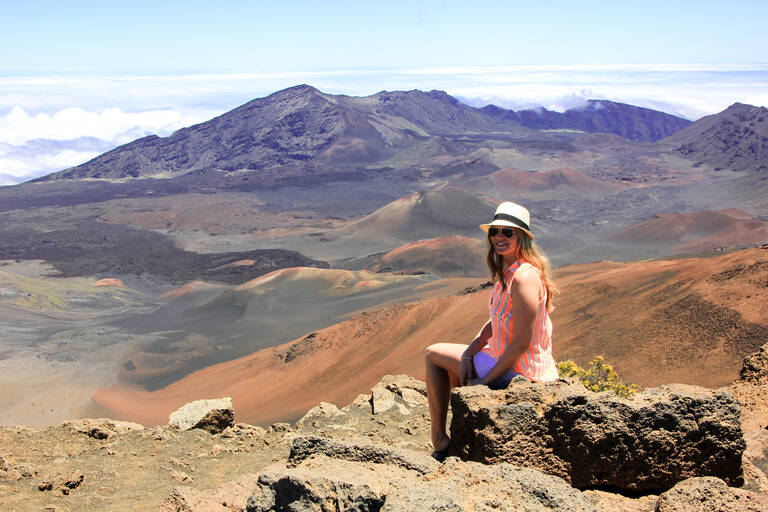 Carola in Haleakala National Park Carola