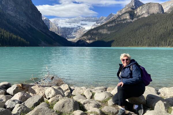 Diana bij Lake Louise Reisadviseur Diana
