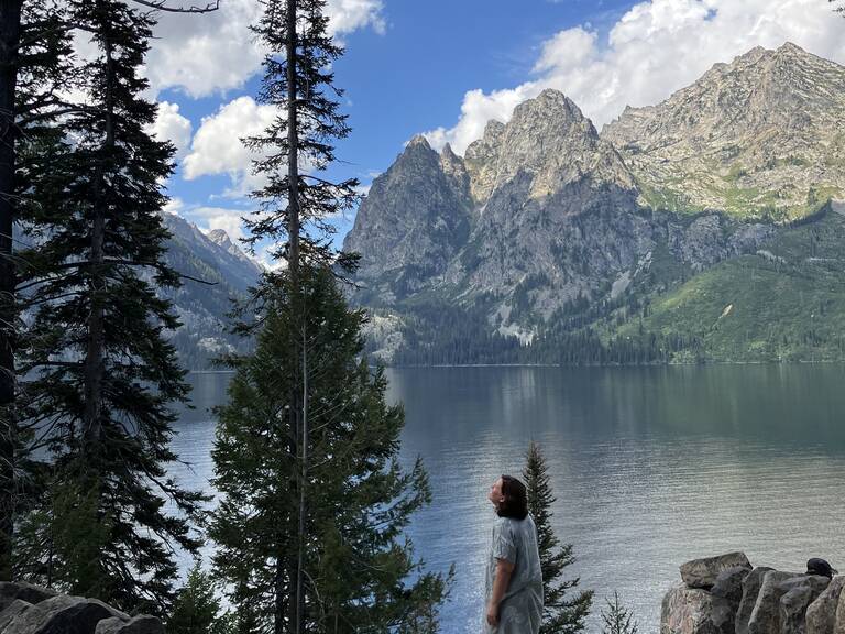 Nienke in Grand Teton Nienke in Grand Teton