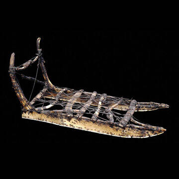 Een slee van walrusbotten, foto: First Peoples of Canada Inuit nomaden