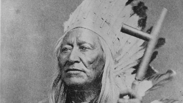 Washakie, een Shoshone-opperhoofd Shoshone opperhoofd Washakie