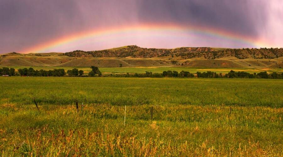 Omgeving van de TA Ranch in Wyoming