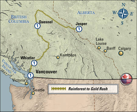 Treinreis West-Canada