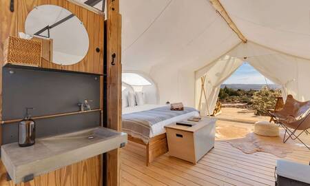 Boek een Stargazer glamping tent