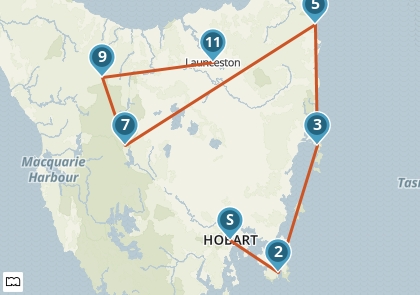 Tasmanië in een notendop